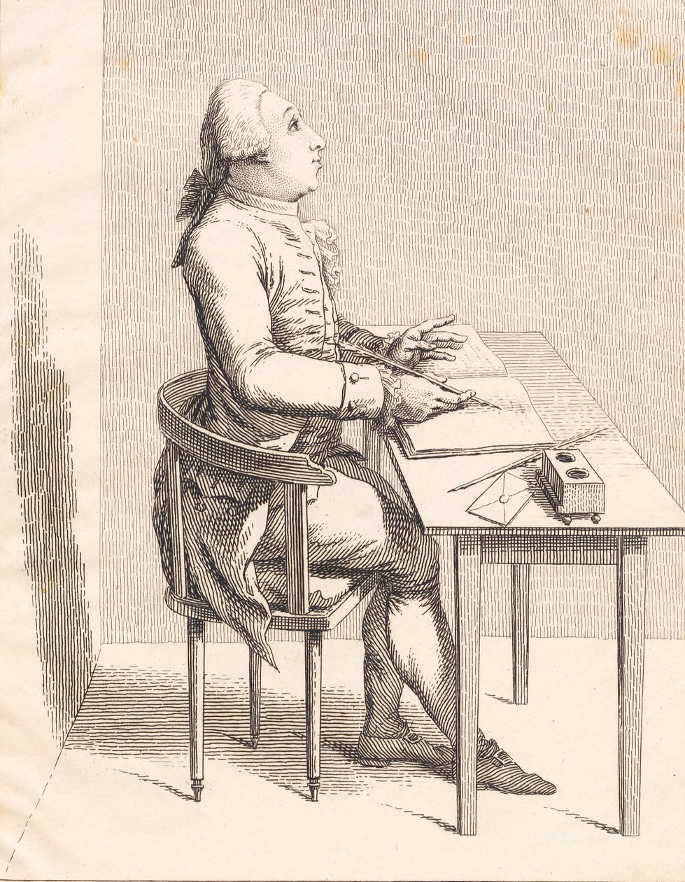Un homme à un bureau - J.F. Clemens
