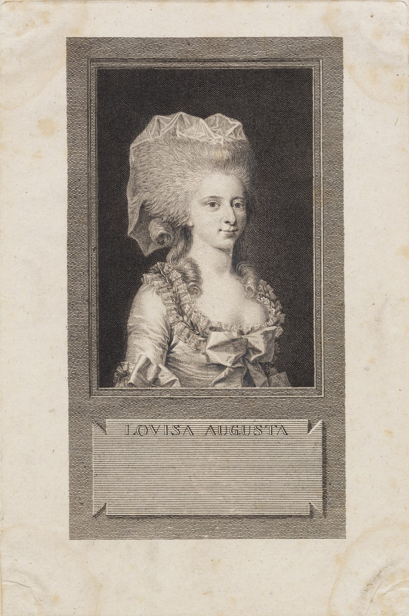 Portrait de la princesse Louisa Agusta - J.F. Clemens
