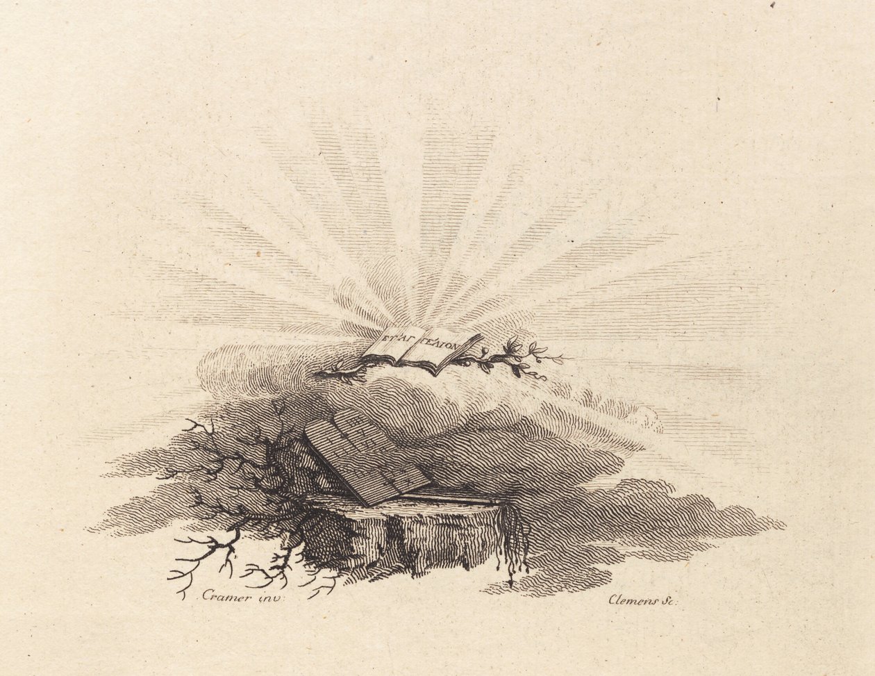 Vignette de titre pour C.Bastholm : "Discours spirituels", 1779 - J.F. Clemens