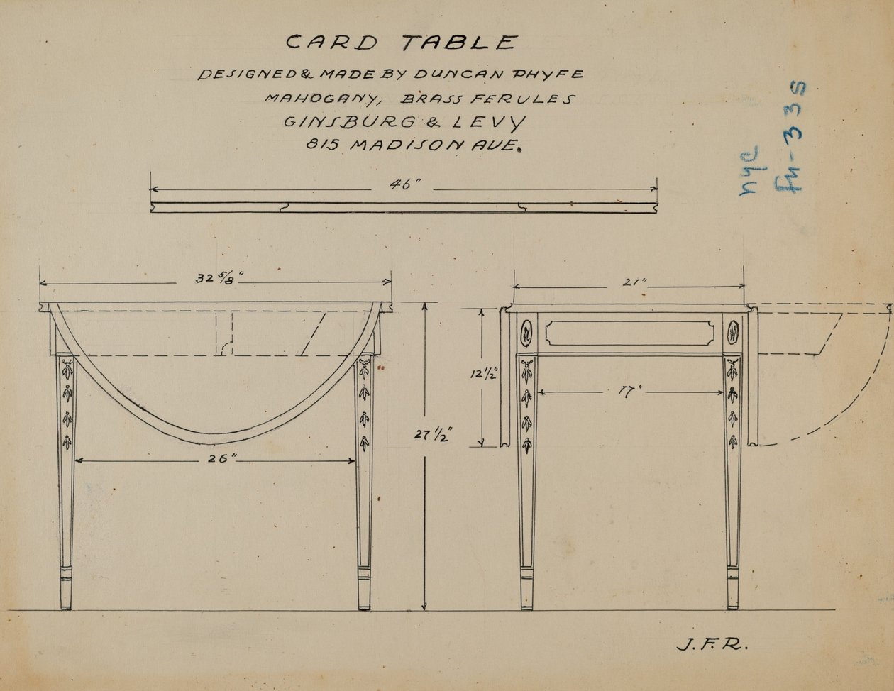 Table Pembroke - J.F. Rust