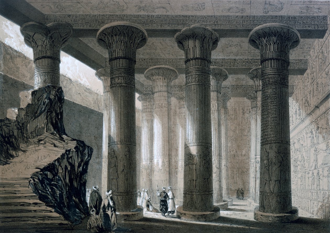 Temple à Esneh, Égypte - JH Allan