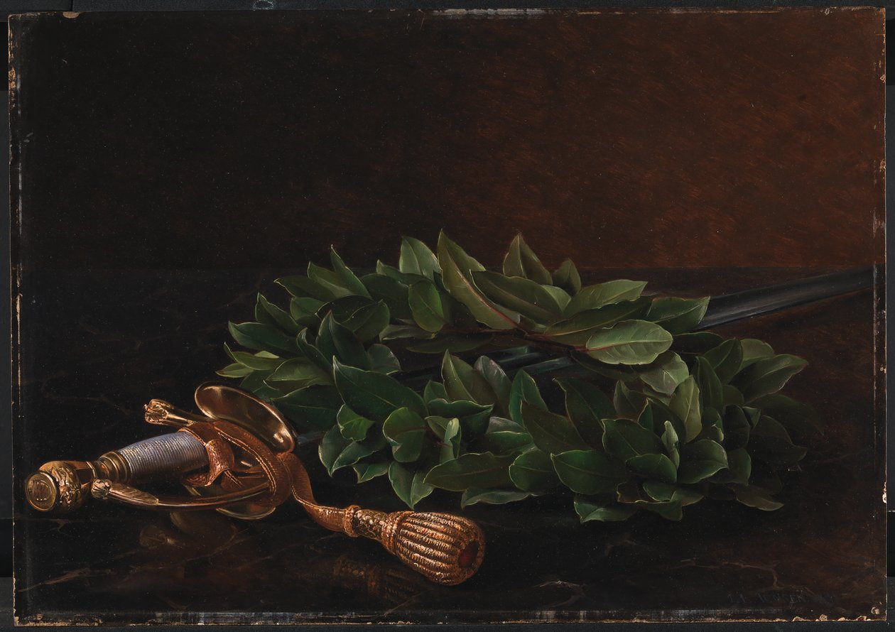 Une épée avec couronne de laurier - J.L. Jensen