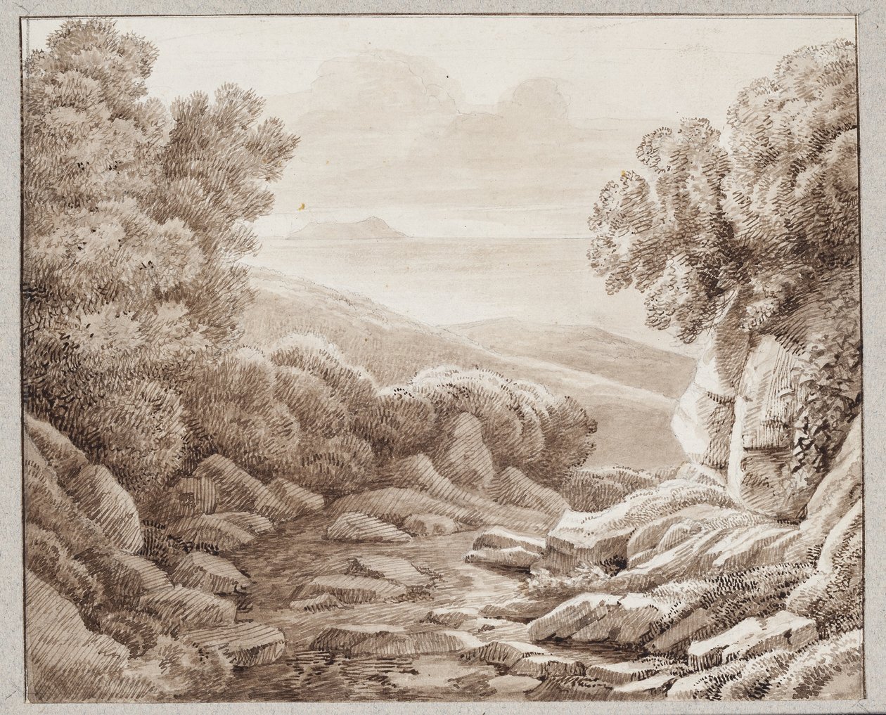 Paysage près de Montenero - J.L. Lund