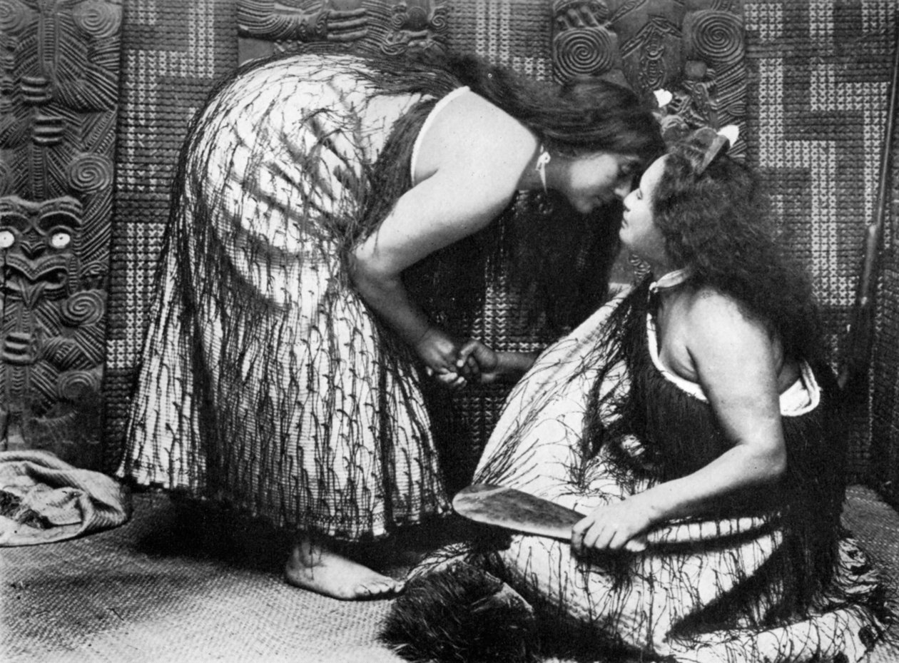 Hongi salutations maories - JL Martin