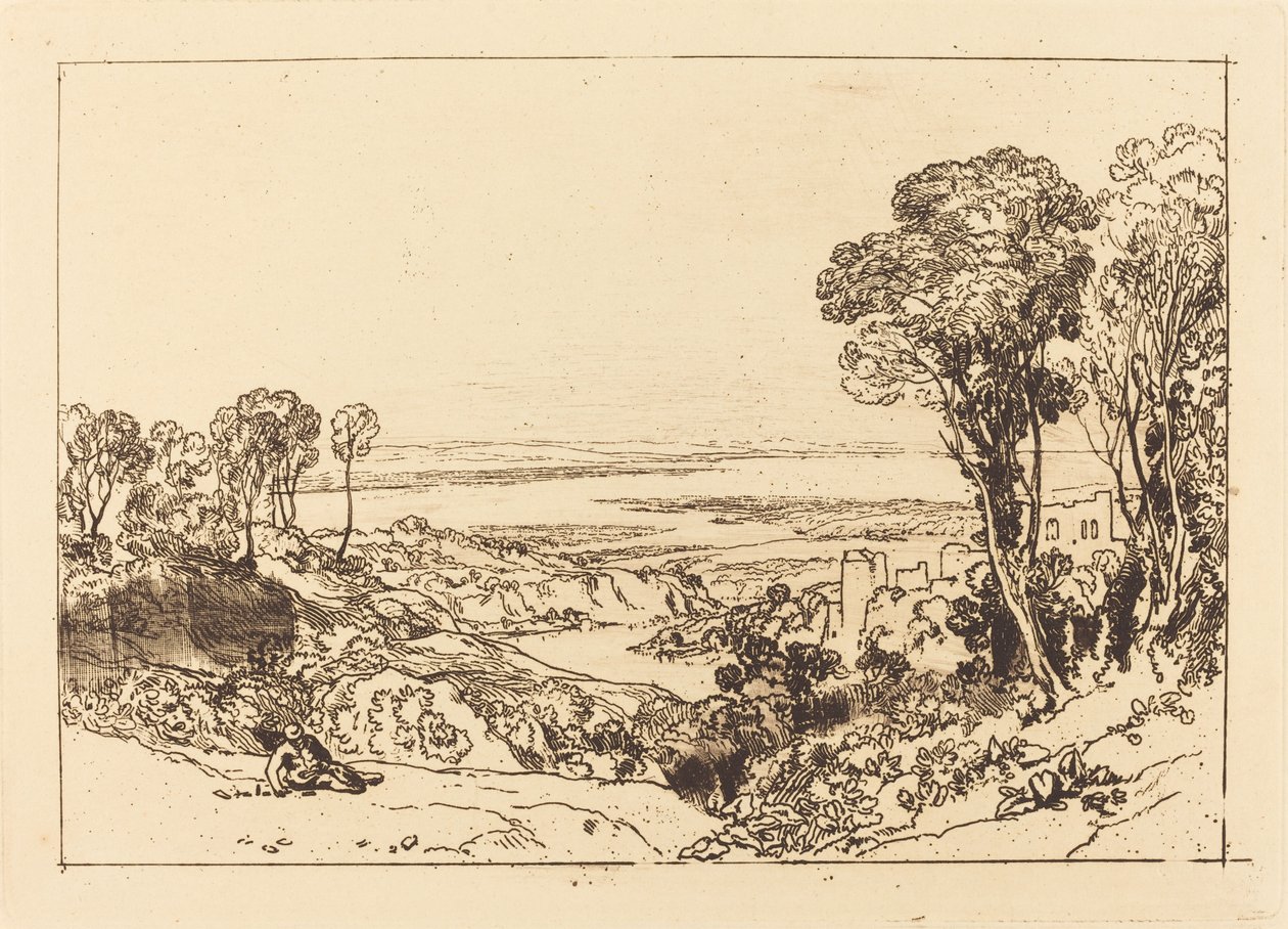 Jonction de la Severn et de la Wye, publié en 1811 - Joseph Mallord William Turner