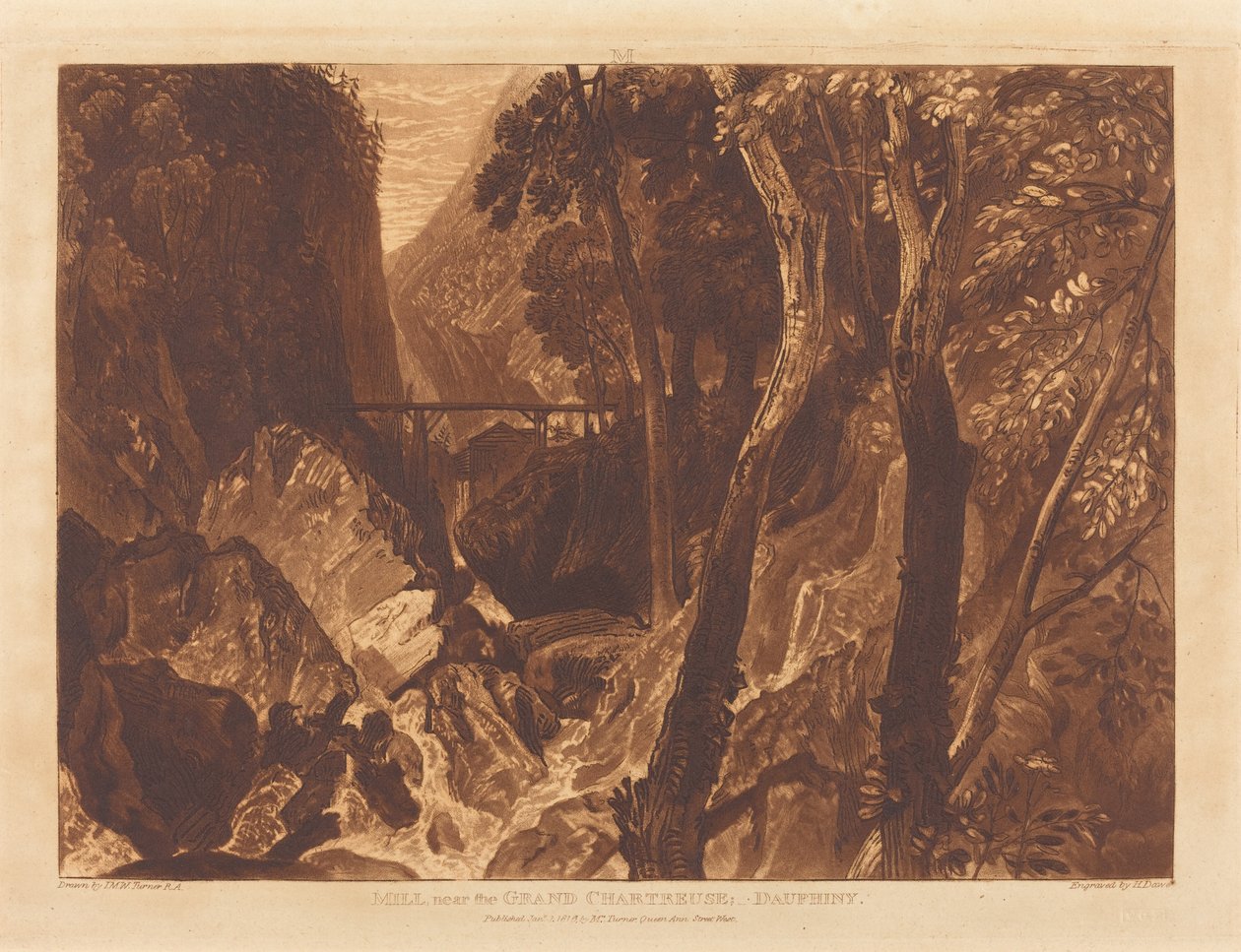 Moulin près de la Grande Chartreuse - Joseph Mallord William Turner
