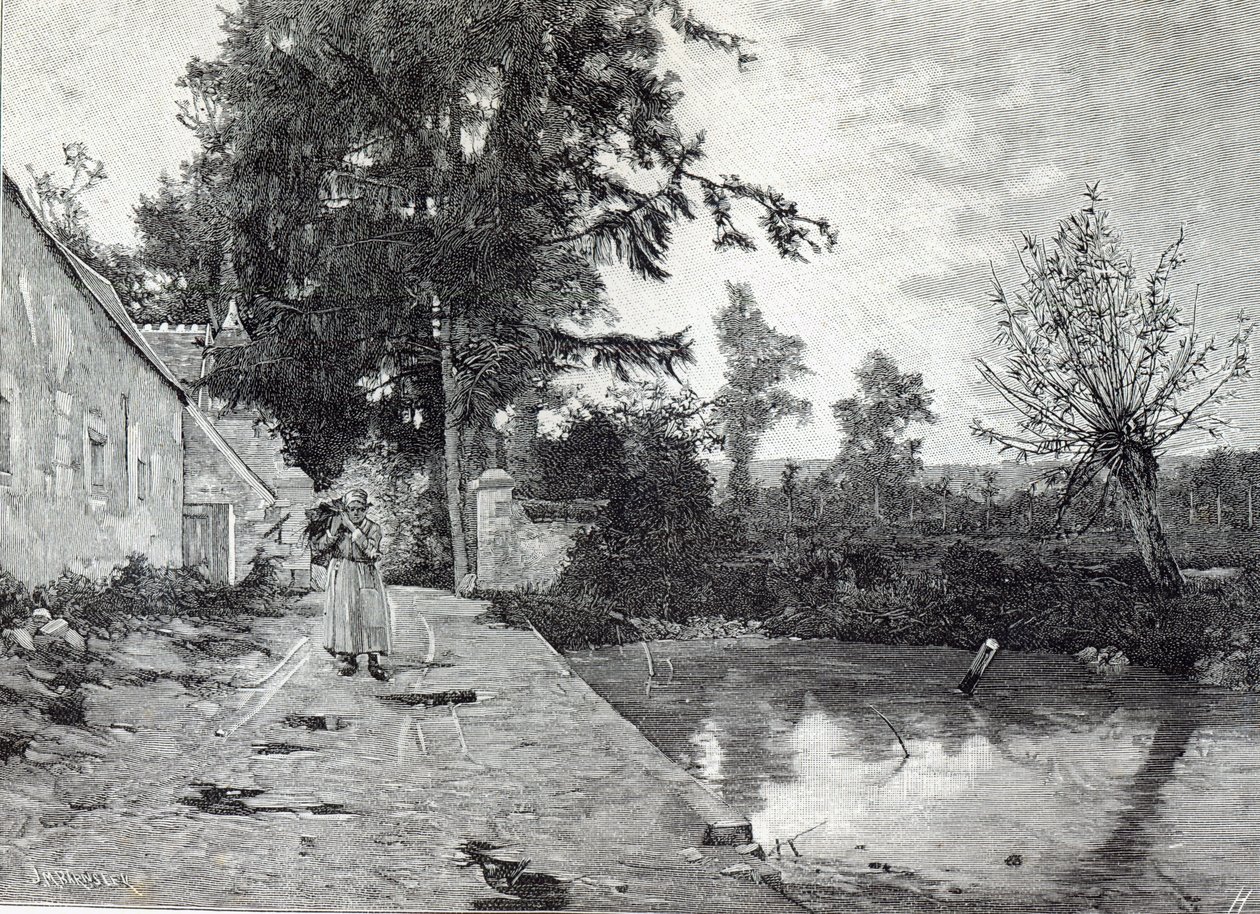 Après la pluie, tiré de Leisure Hour, 1888 - J.M. Barnsley