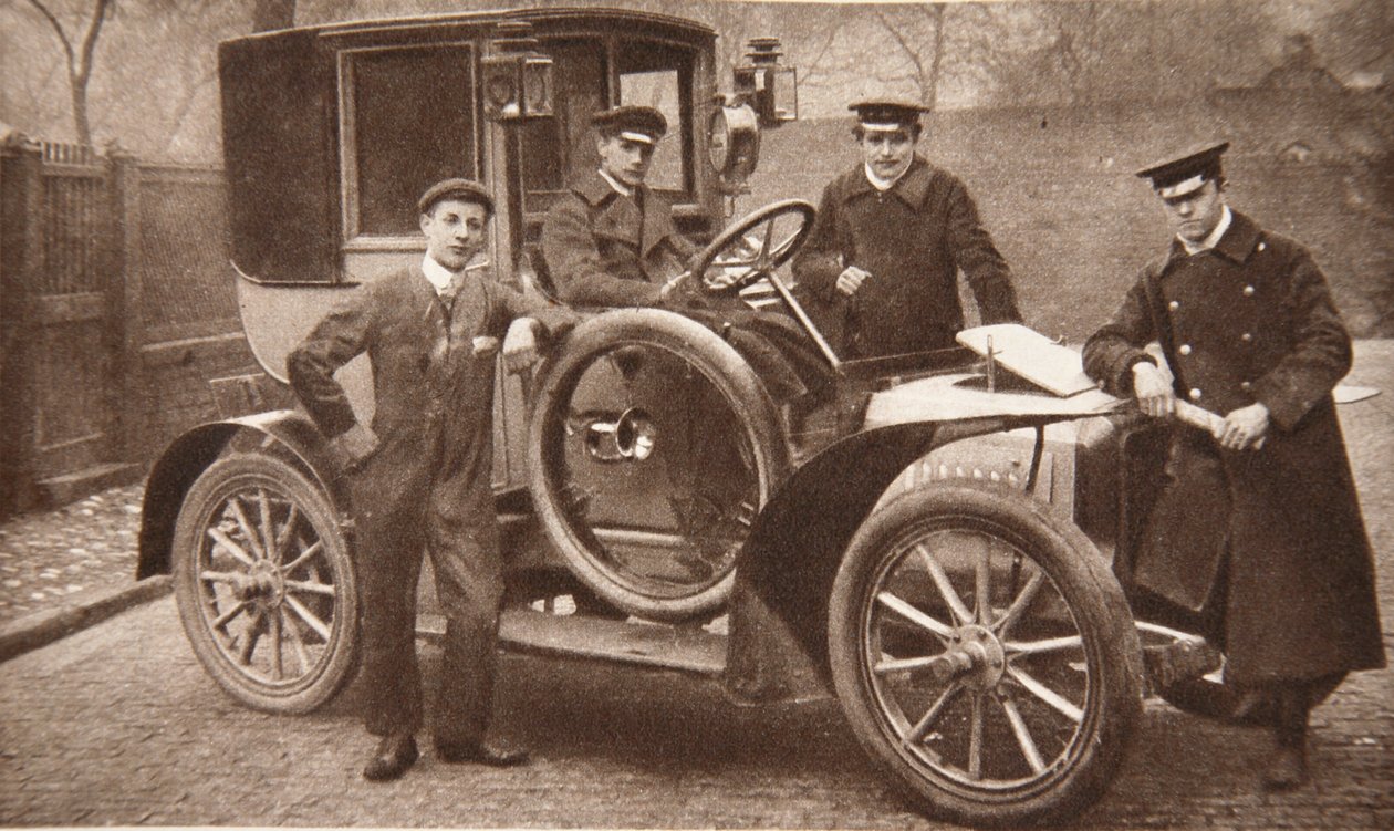Le premier taxi à Liverpool, 1906 - J.P. Wood