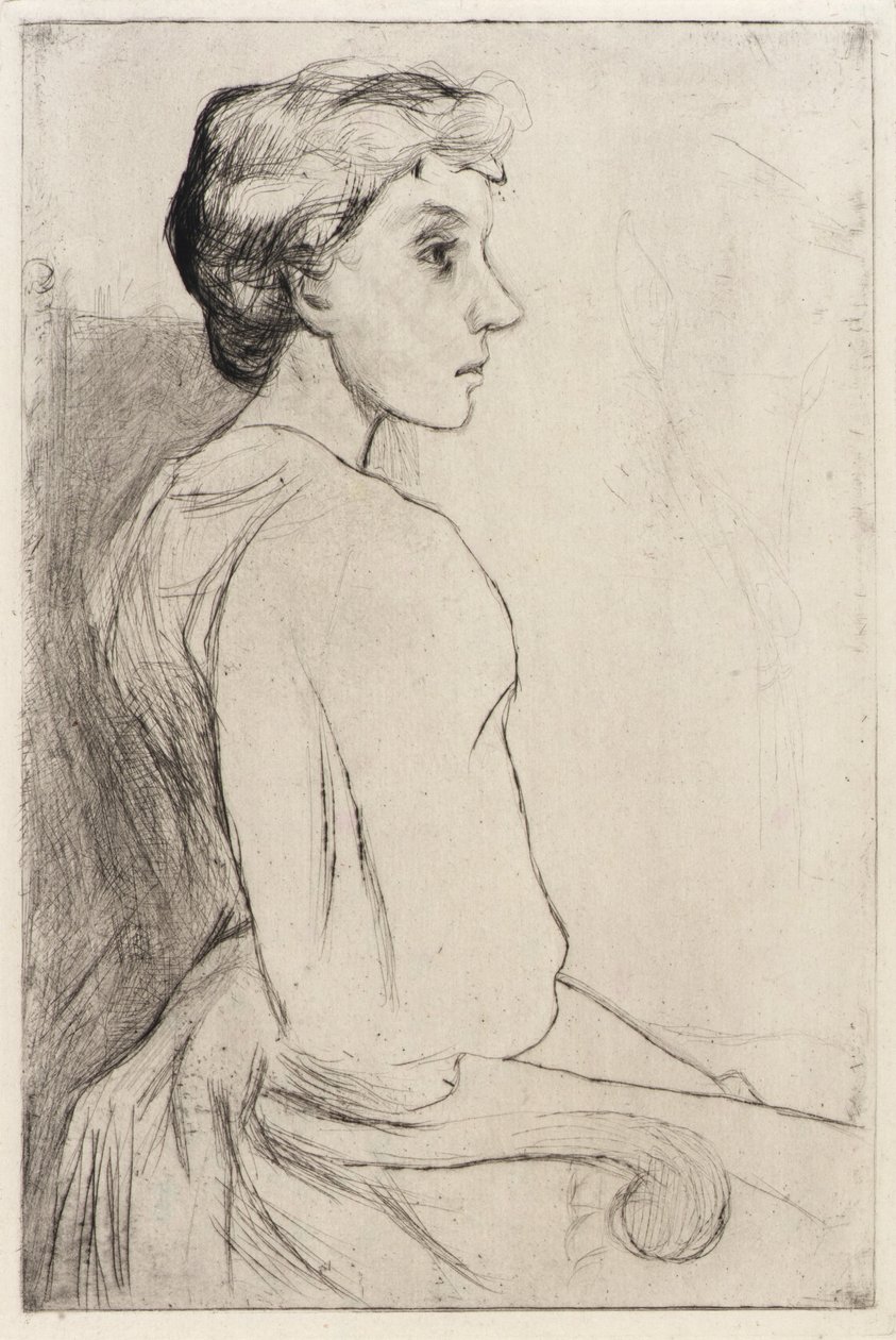 Portrait de femme - J. Alden Weir