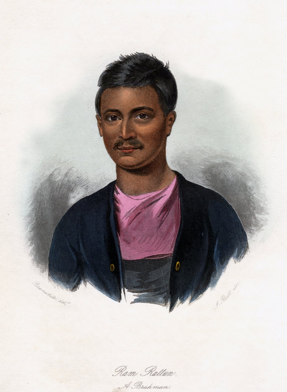 Ram Ruttun. Un Brahmane, vers 1840 - J. Bull