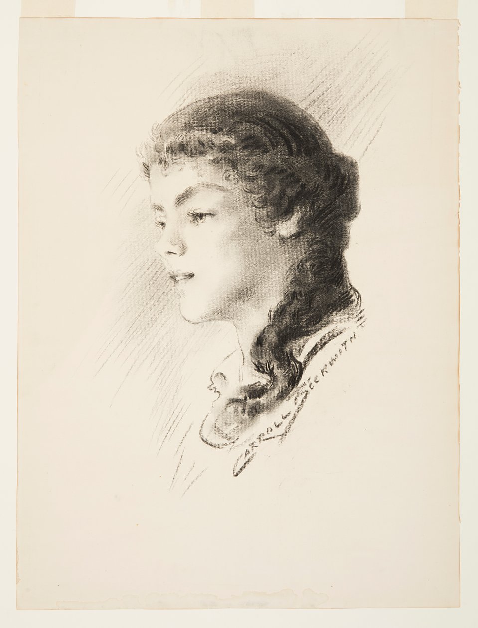 Portrait, peut-être Elizabeth Vail - J. Carroll Beckwith