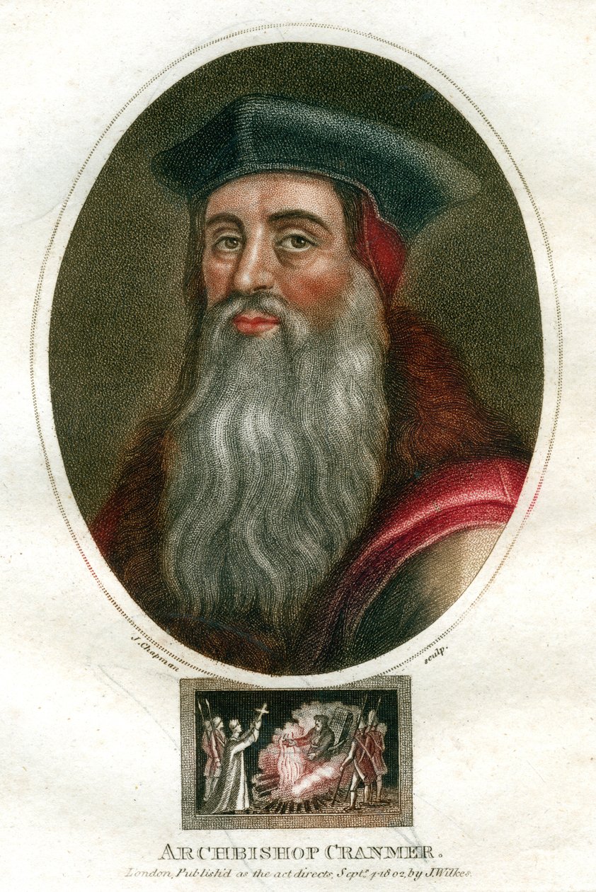 Archevêque Cranmer, 1816 - J. Chapman