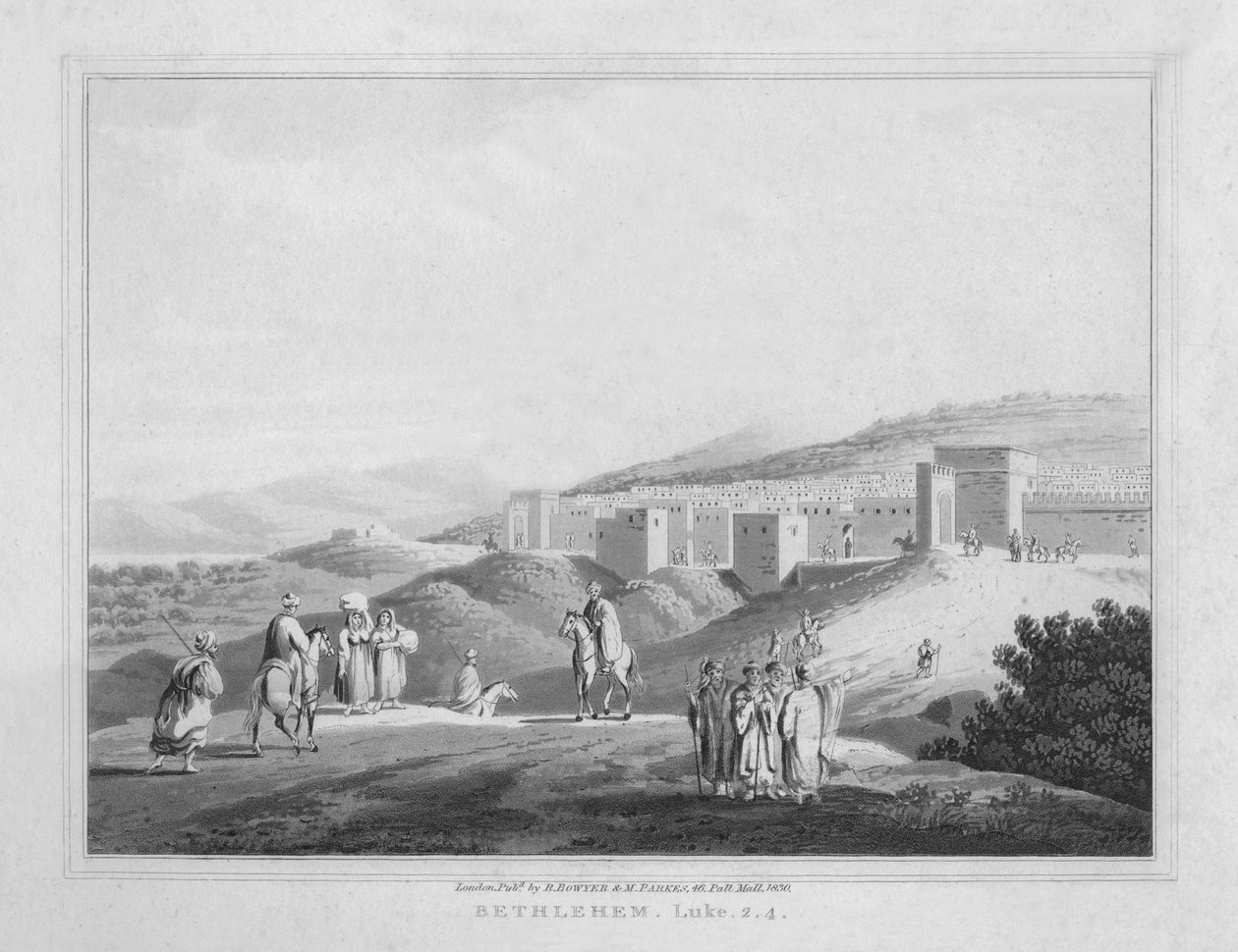 Bethléem. Luc, 2.4, 1830 - J. Clarke