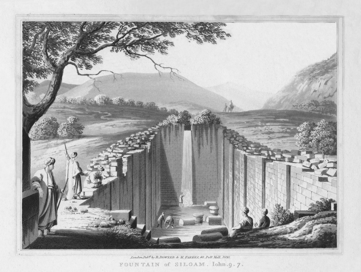 Fontaine de Siloé. Jean. 9.7., 1830 - J. Clarke