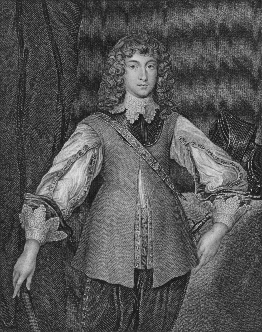 Prince Rupert, c1640, début-milieu du 19ème siècle - J. Cochran