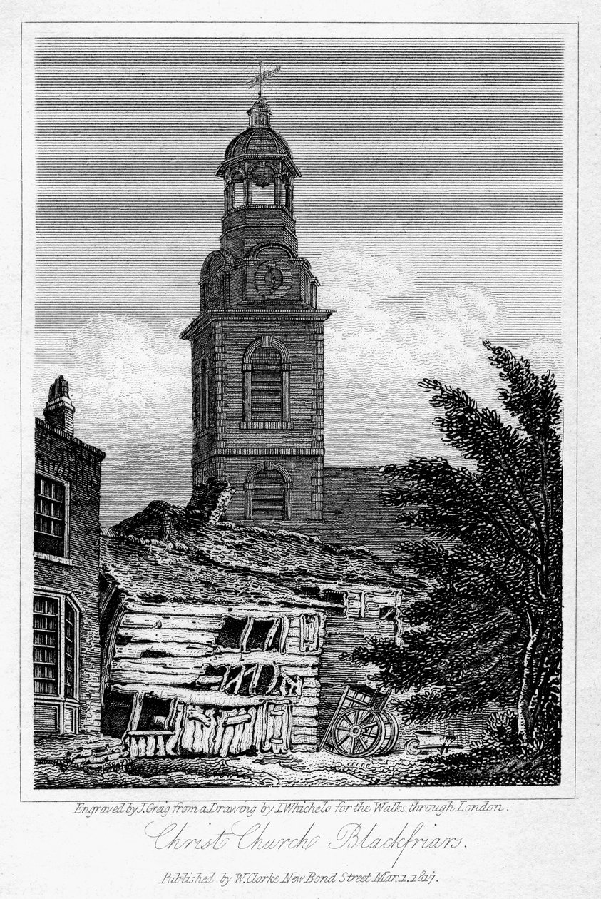 Christ Church, Blackfriars, Southwark, Londres, 1817 - J. Greig