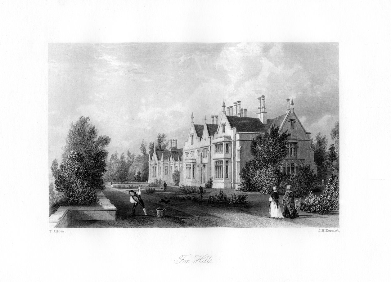 Fox Hills, Surrey, vers 1840 - J. H. Kernot