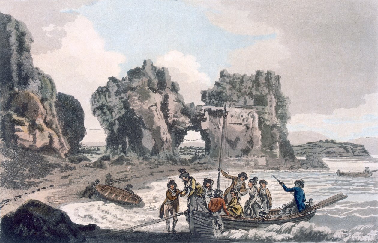 Vue du Rocher du Château, pub. 1793 - J. Hassell