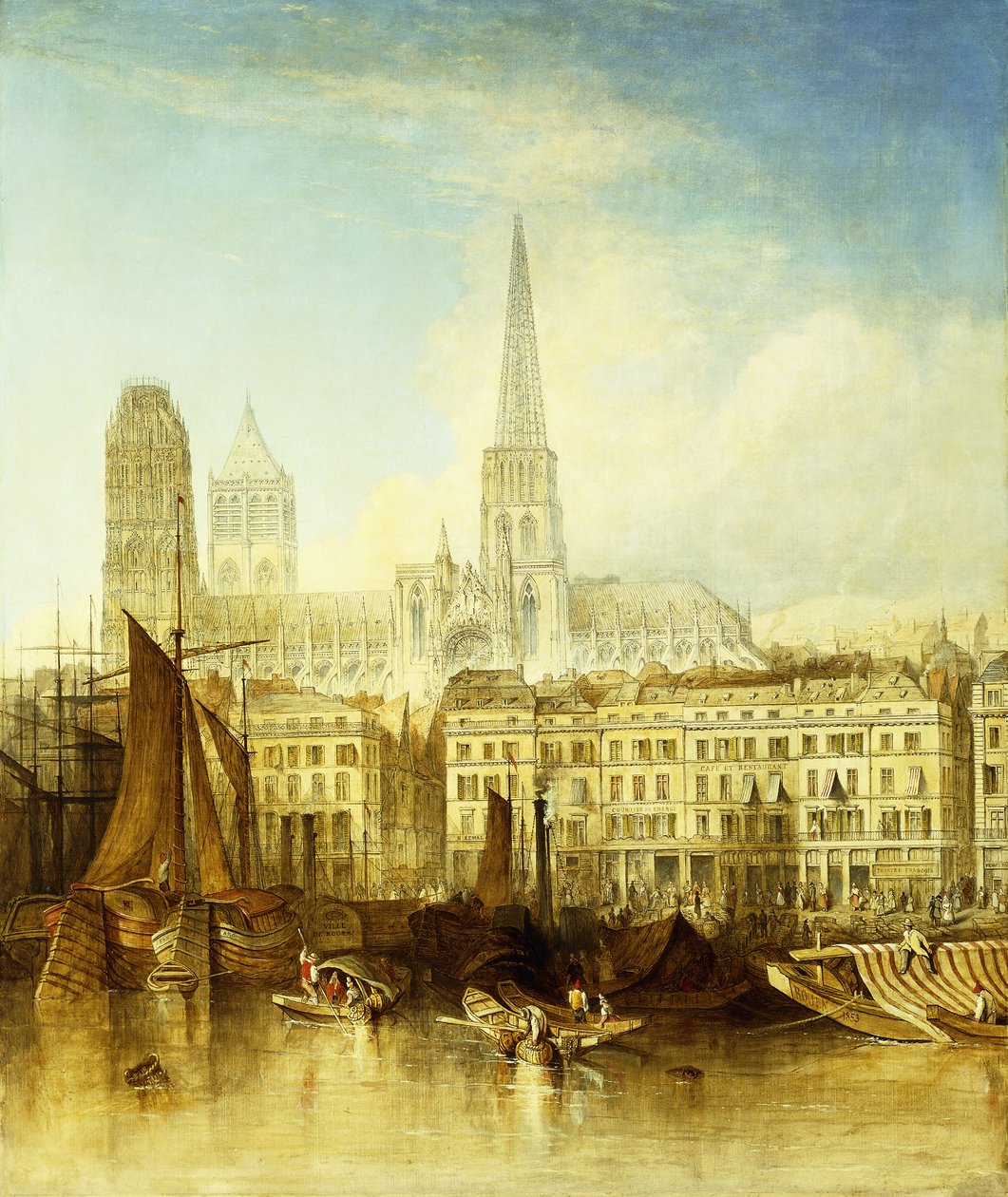 Le Quai à Rouen - J. Henshall