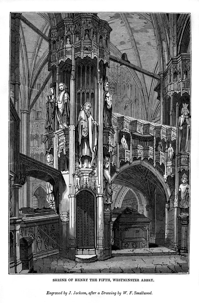 Sanctuaire de Henri V, Abbaye de Westminster, 1843 - J. Jackson