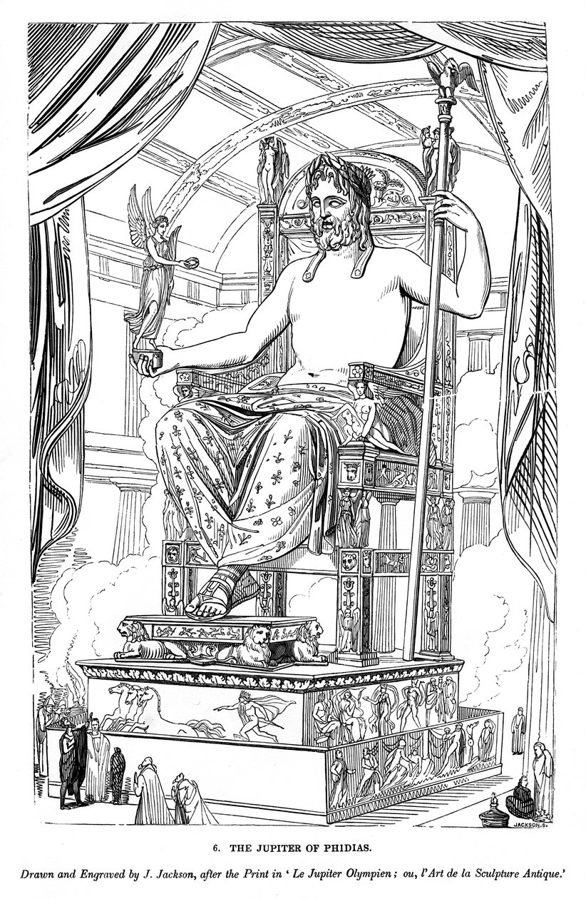 Le Jupiter de Phidias, 1843 - J. Jackson