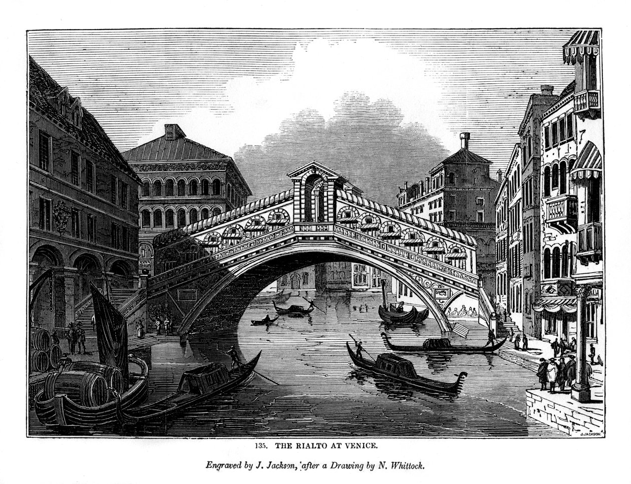 Le Rialto à Venise, 1843 - J. Jackson