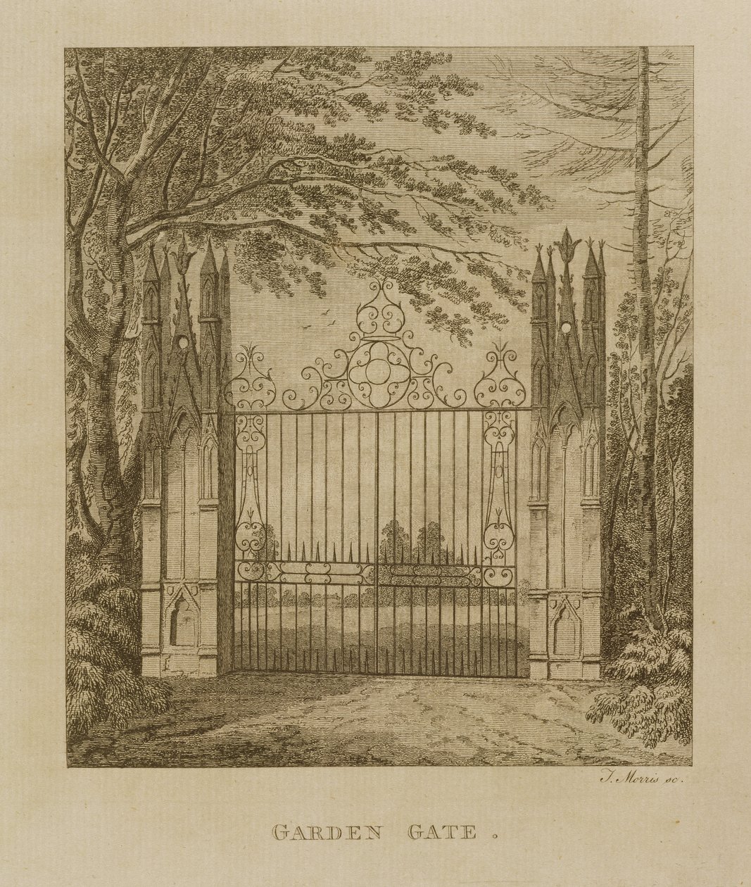 Porte de jardin à Strawberry Hill - J. Morris
