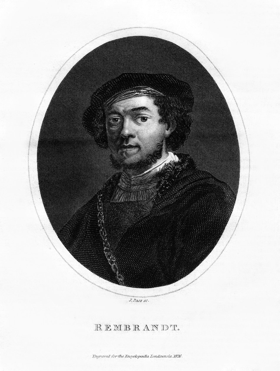 Rembrandt, peintre néerlandais, 1826 - J. Pass