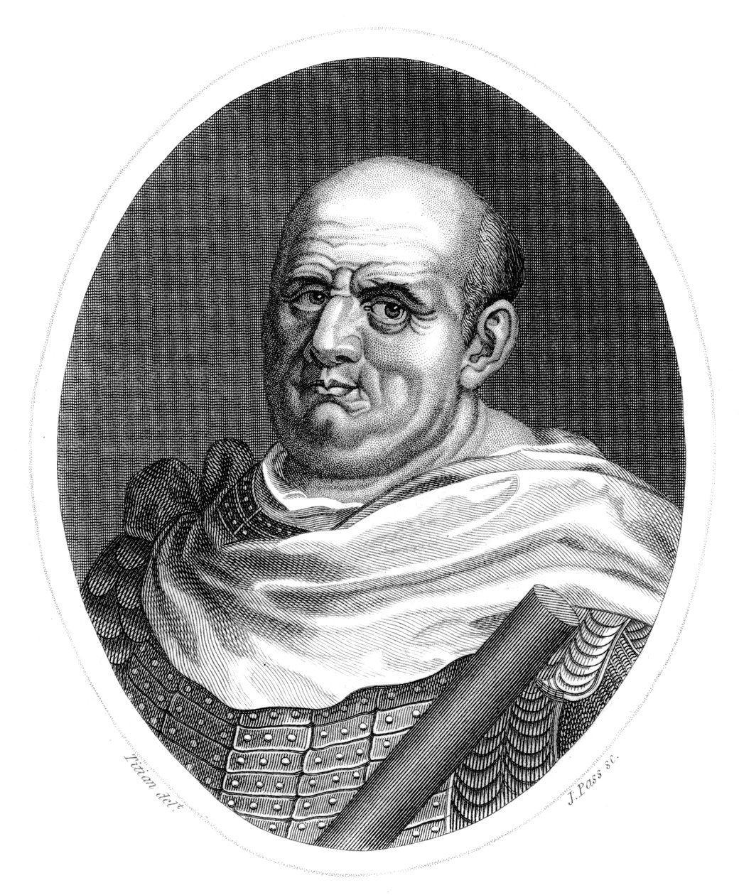 Vespasien César, empereur romain - J. Pass