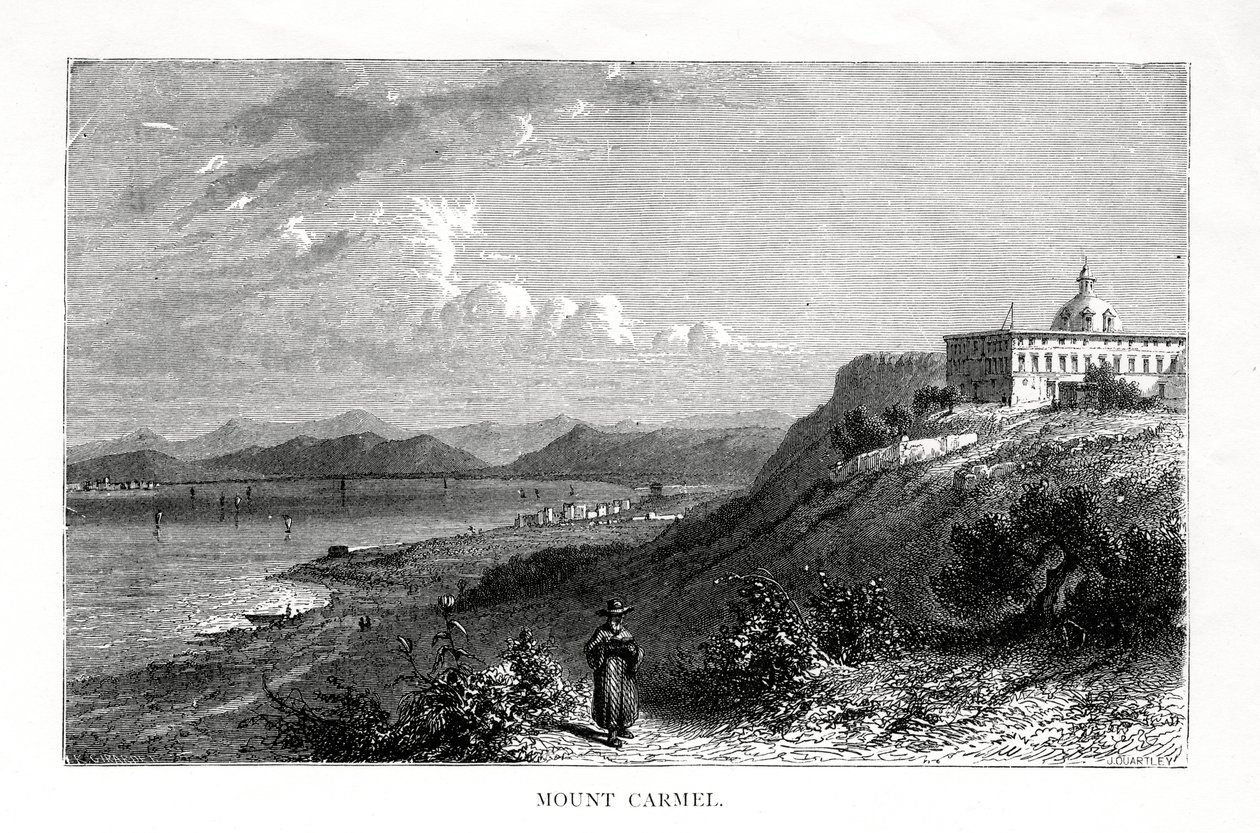 Mont Carmel, Israël, XIXe siècle - J. Quartley