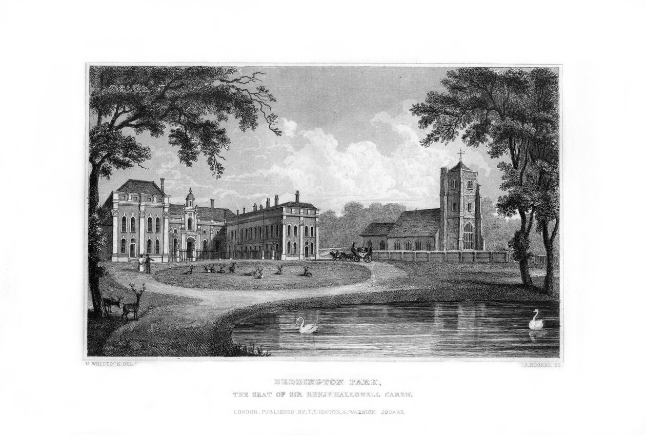 Parc de Beddington, Sutton, Surrey, 1829 - J. Rogers