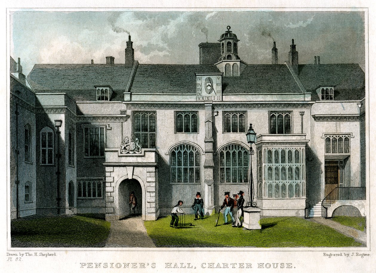 Pensioners Hall, Charterhouse, Londres, 1830 - J. Rogers