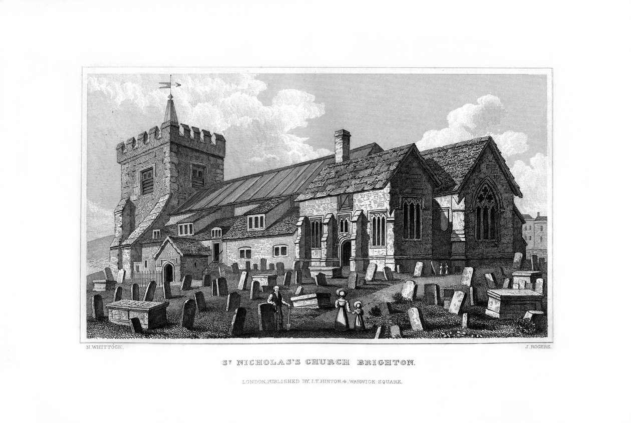 Église Saint-Nicolas, Brighton, East Sussex, 1829 - J. Rogers