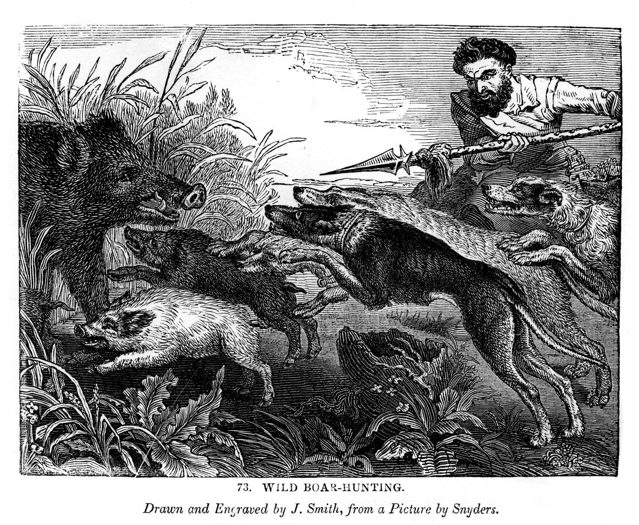 Chasse au sanglier, c1600-1650 1843 - J. Smith