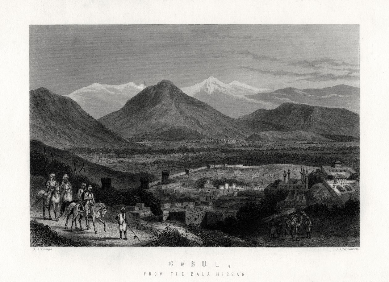 Kaboul, depuis le Bala Hissar, 1883 - J. Stephenson