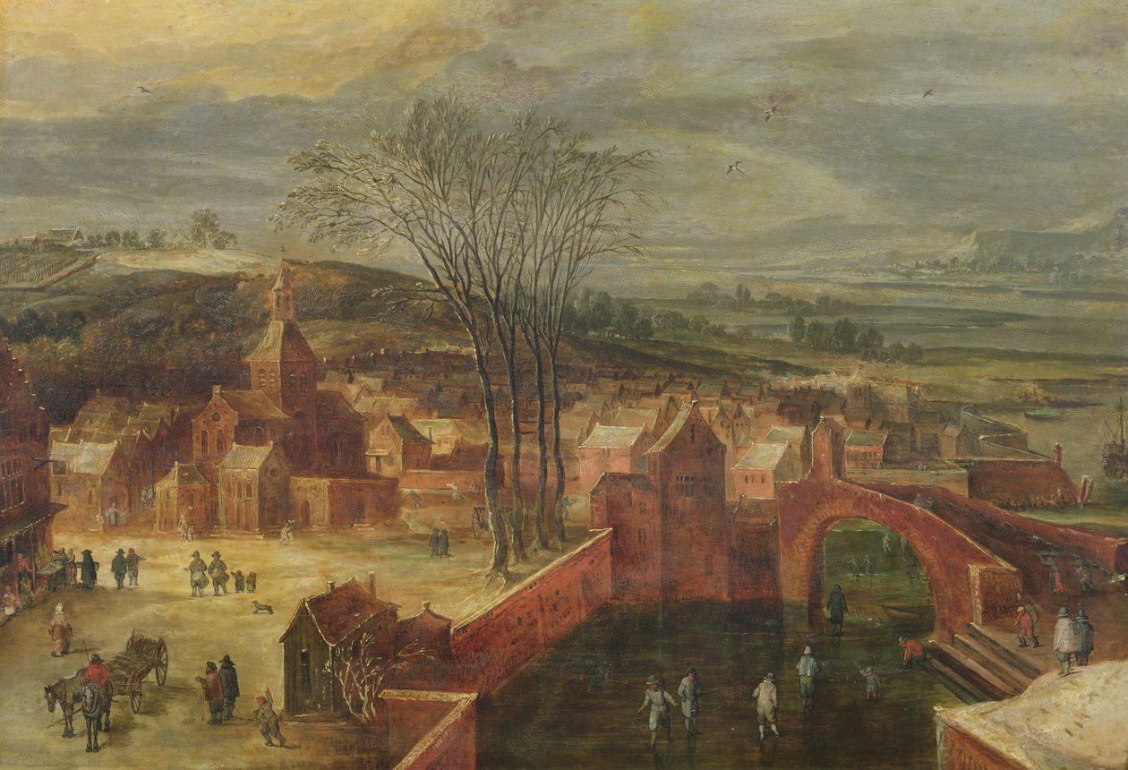Paysage avec patineurs - J. and Momper, J. de Brueghel