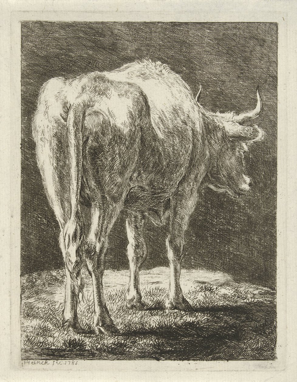 Vache dans un paysage - Jabes Heenck