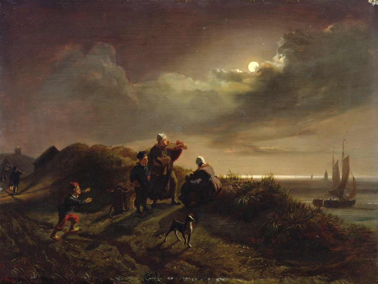 Sur la côte près de Scheveningen, 1842 - Jacob Gensler