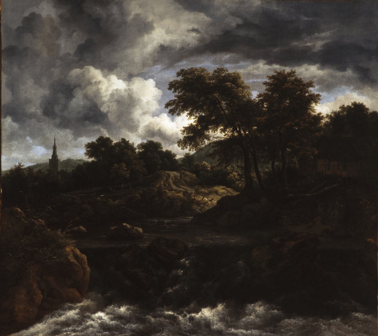 Paysage boisé avec une cascade, vers 1660 - Jacob van Ruisdael