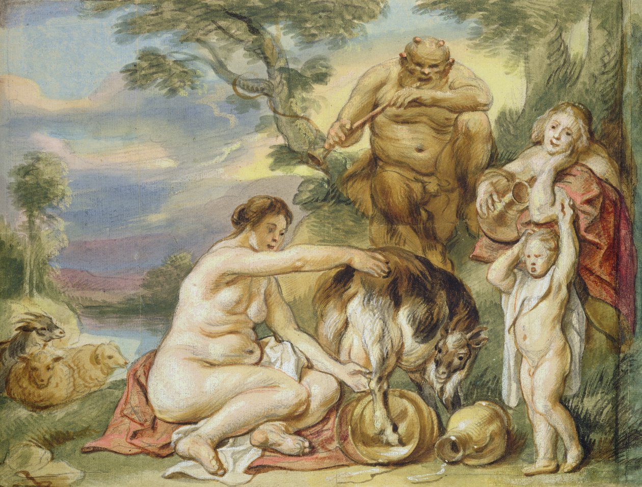 Jupiter enfant - Jacob Jordaens