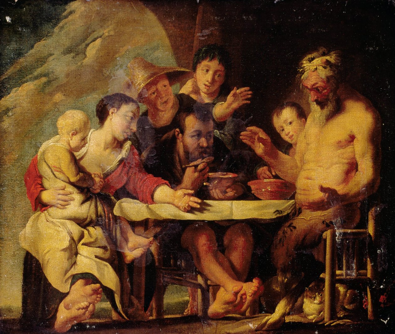 Satyre et paysans - Jacob Jordaens