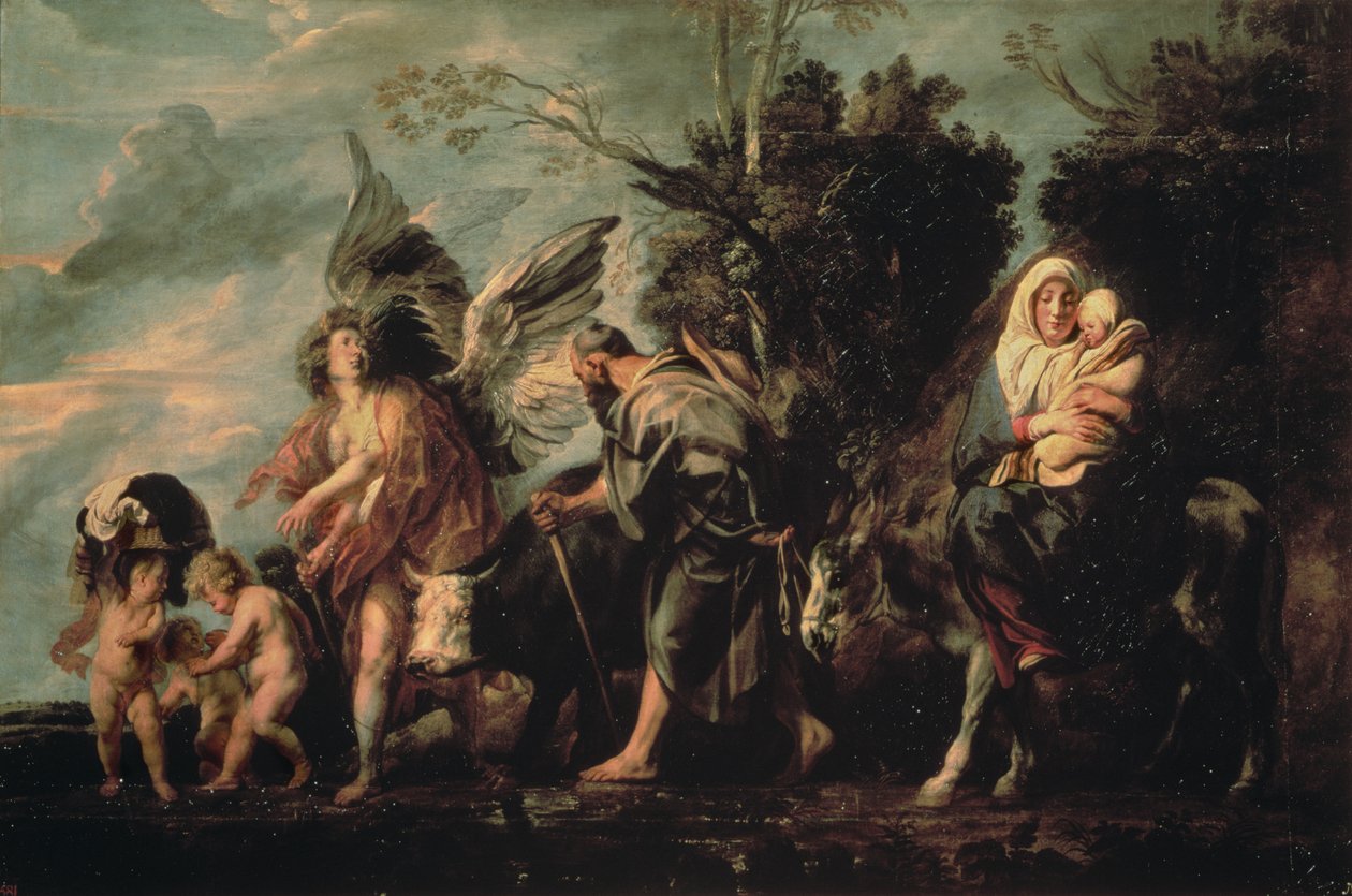 La Fuite en Égypte, XVIIe siècle - Jacob Jordaens