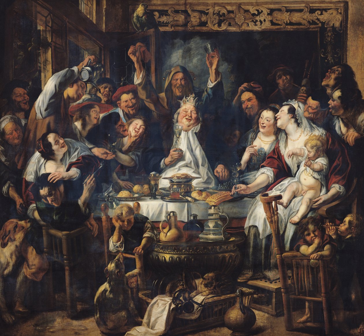 Le roi boit - Jacob Jordaens