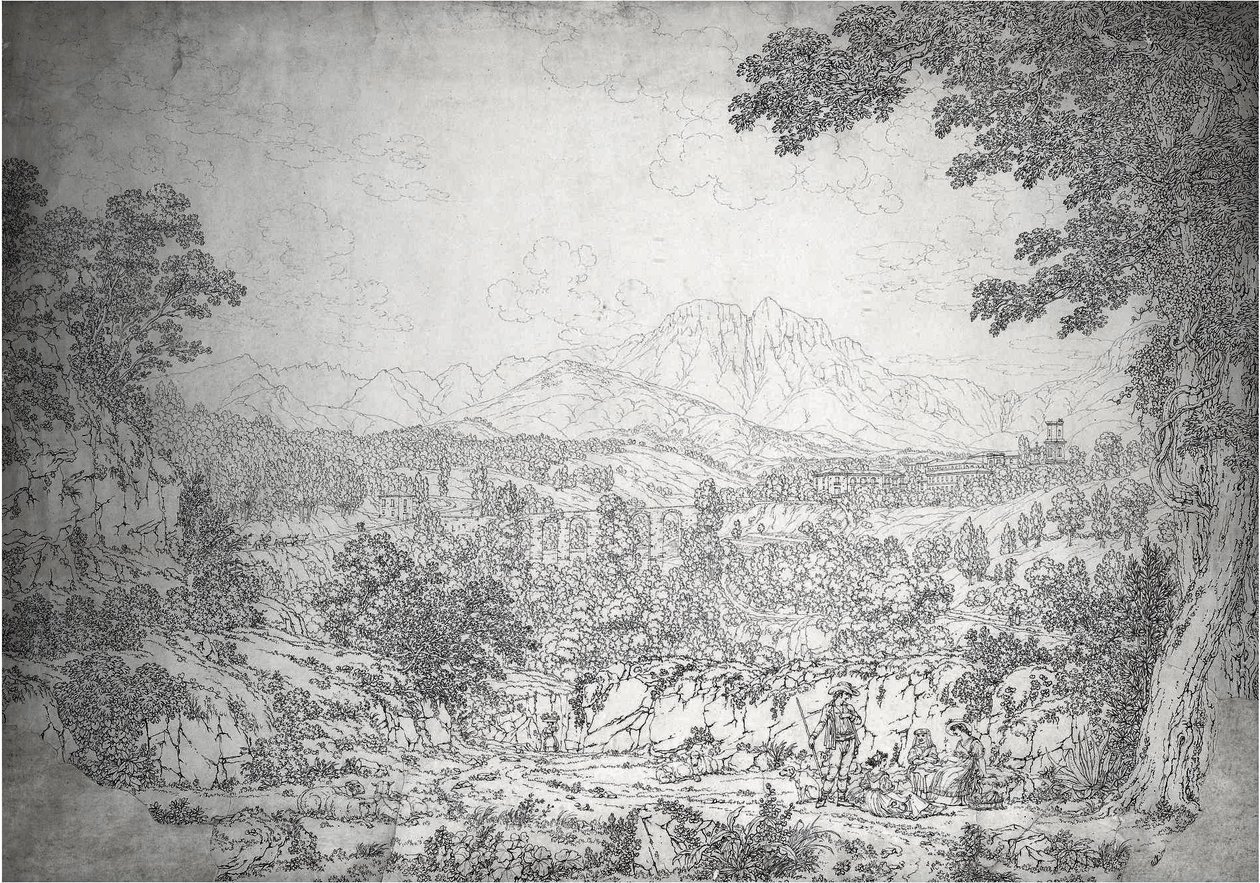 Vue de Cava dei Tirreni - Jacob Philippe Hackert