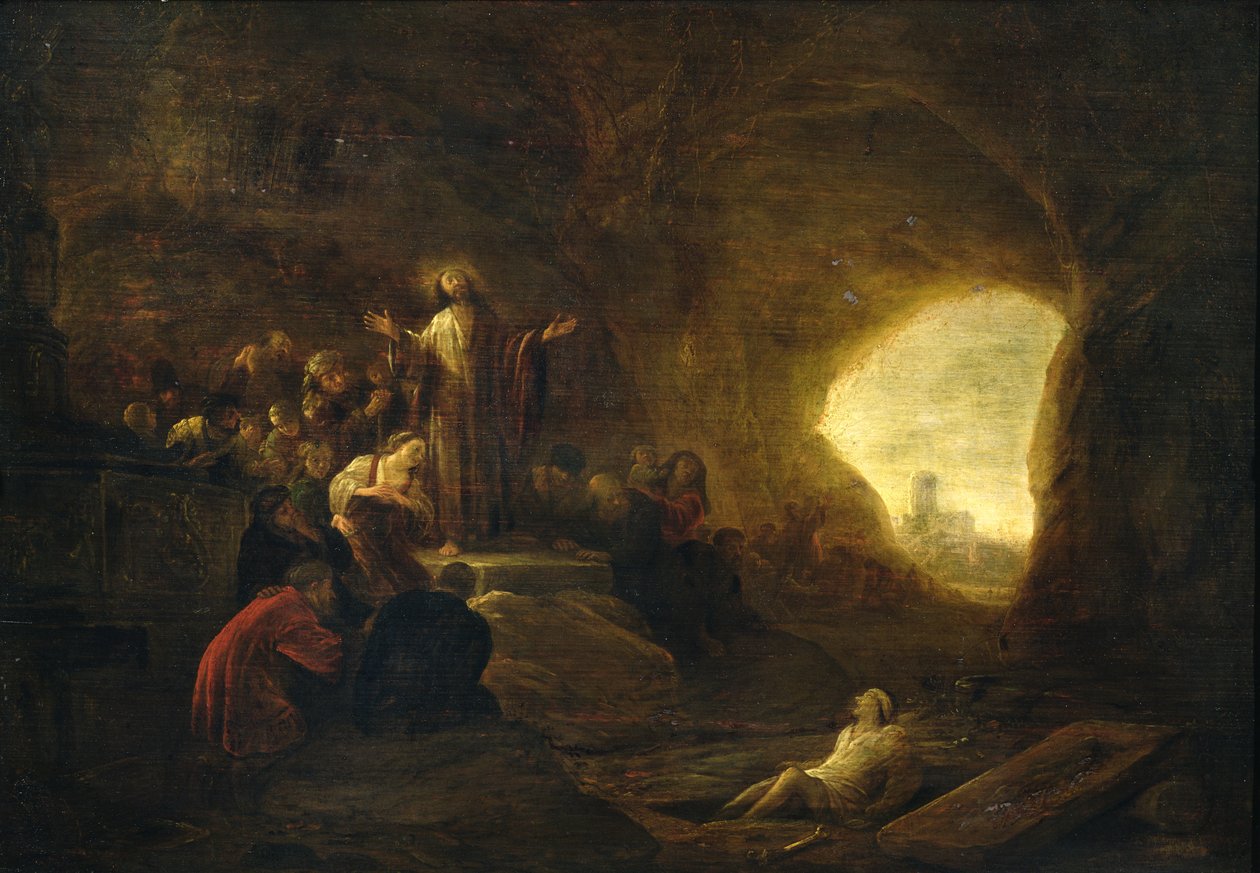 La Résurrection de Lazare - Jacob Willemsz de Wet or Wett