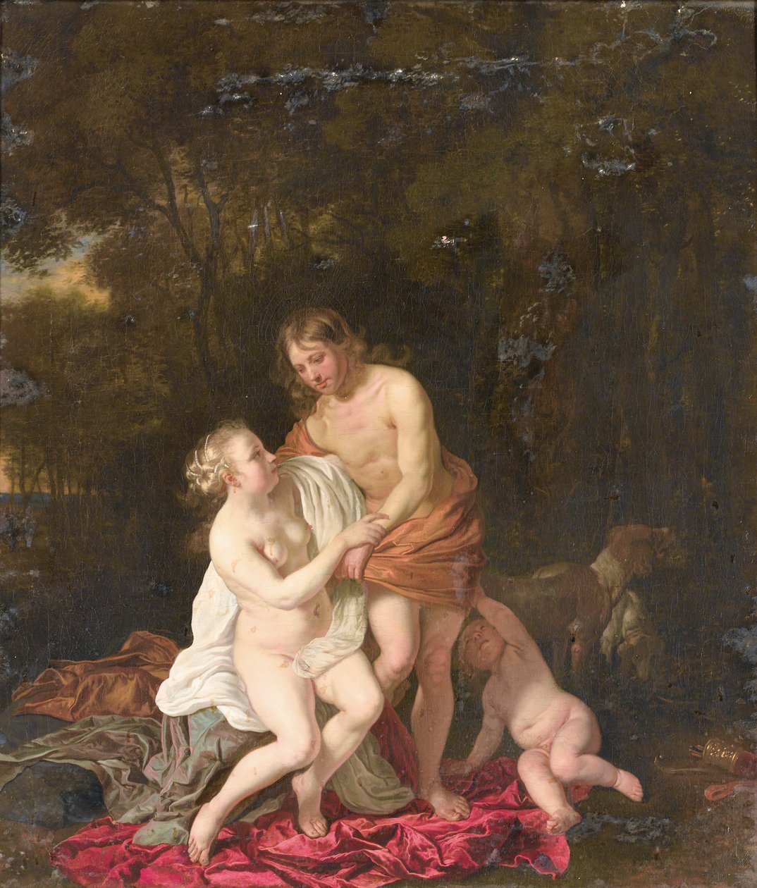 Vénus et Adonis - Jacob van Loo