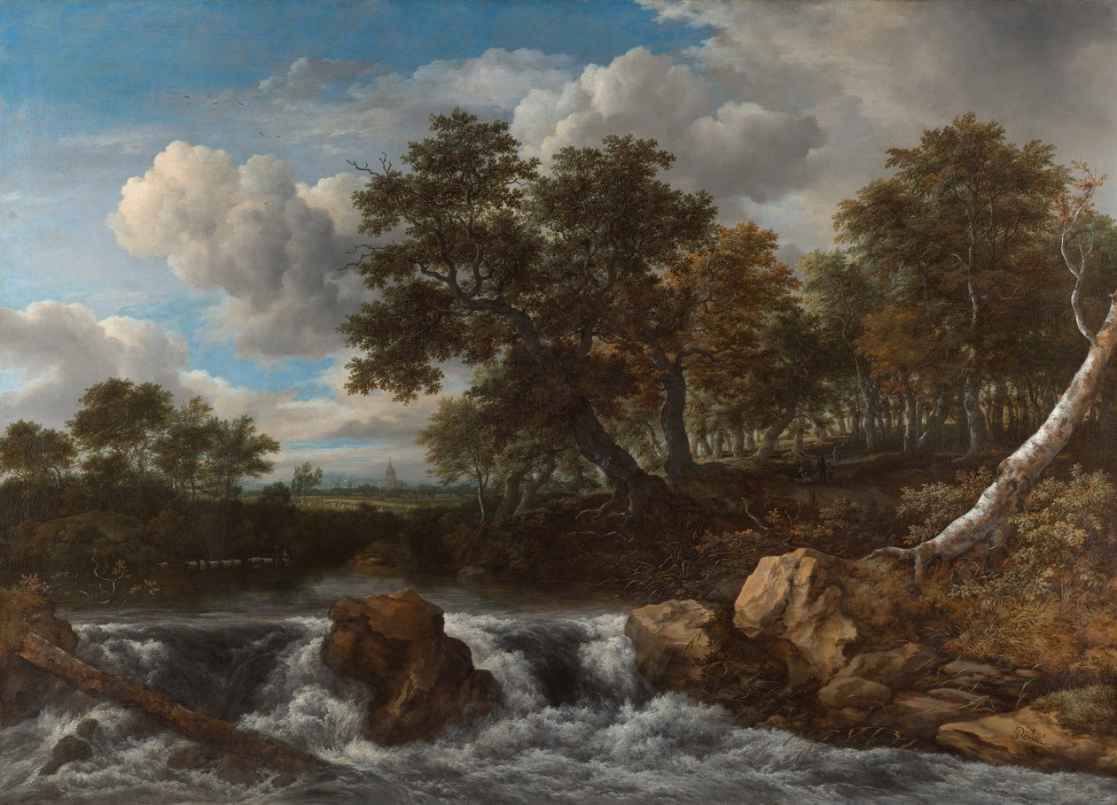 Paysage avec cascade - Jacob van Ruisdael