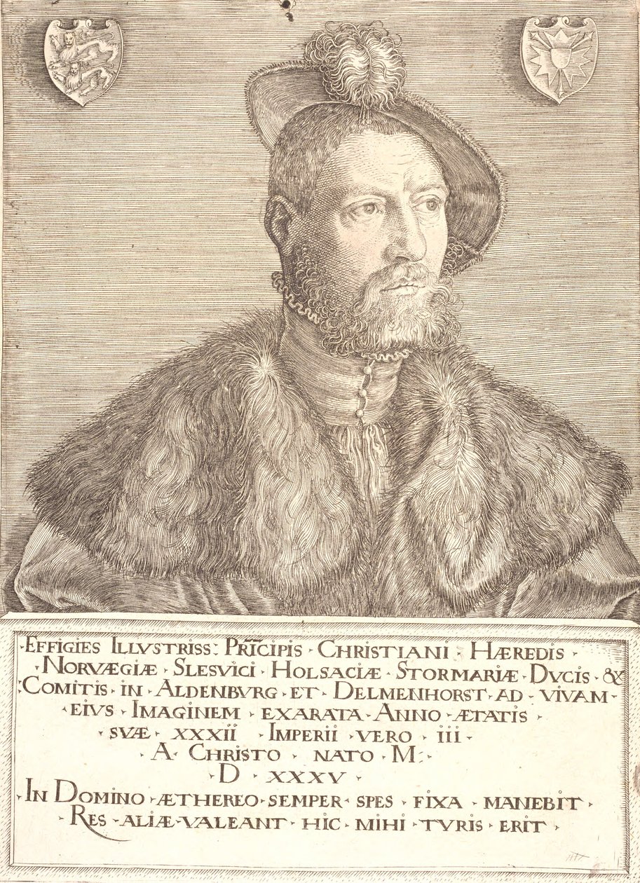 Portrait du roi Christian III - Jacob Binck