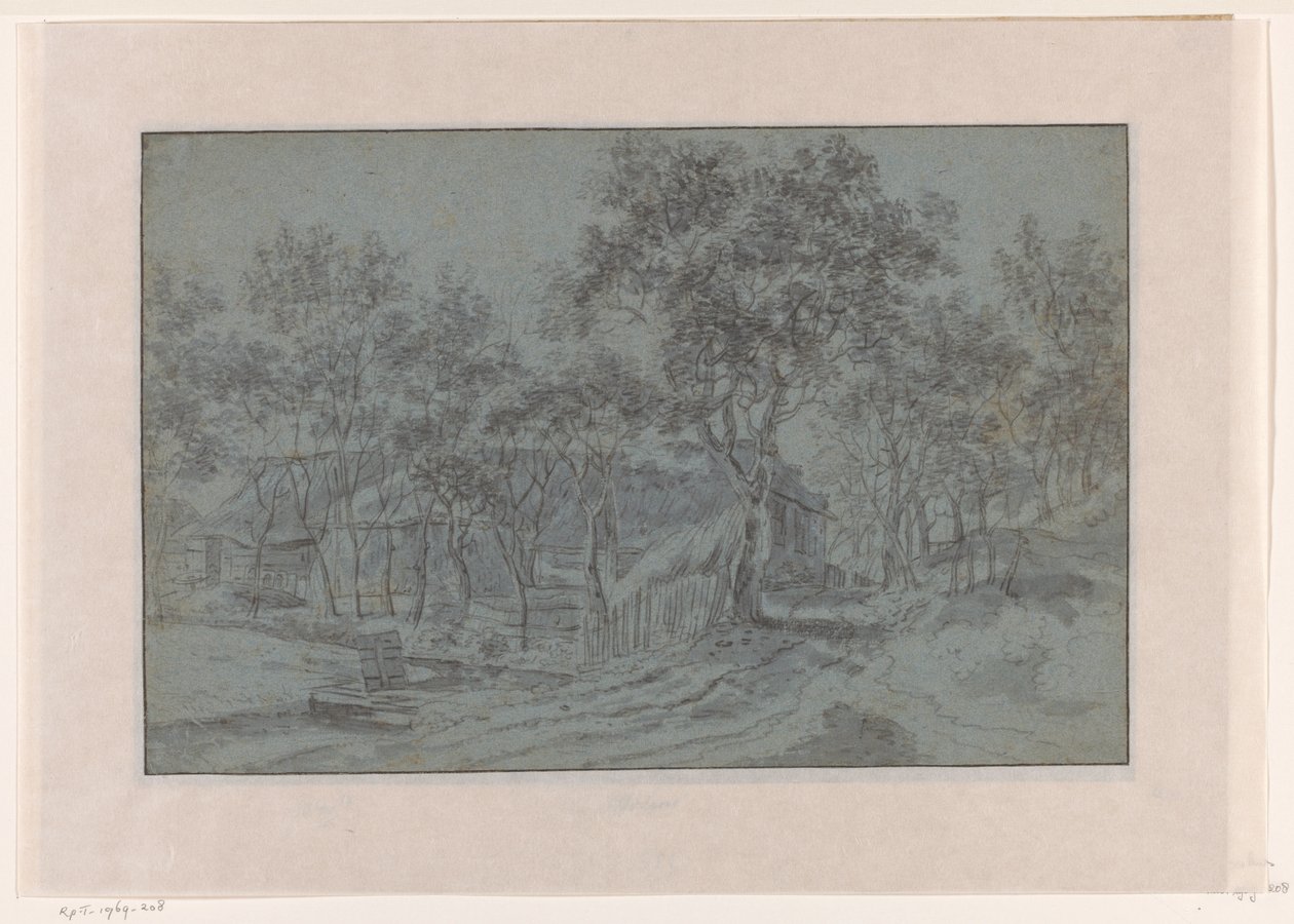 Ferme entre les arbres - Jacob Esselens