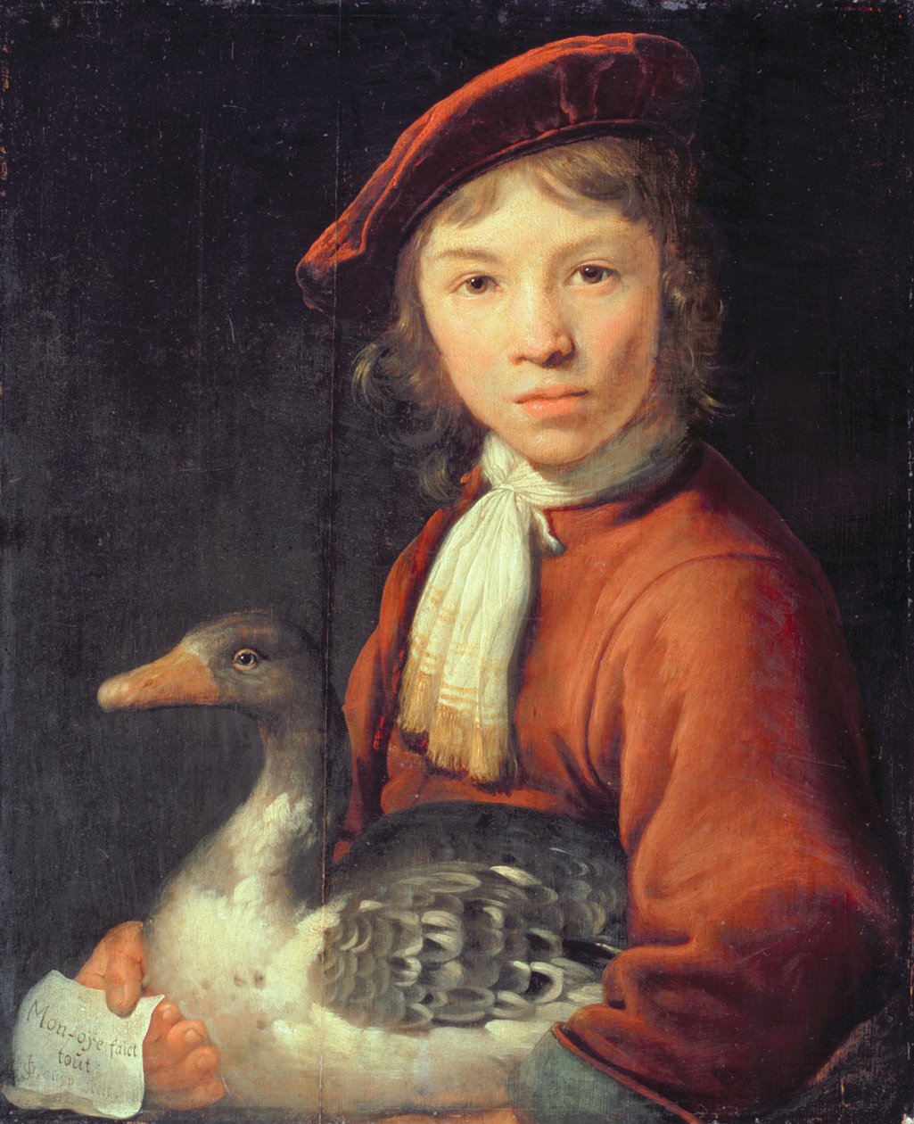 Garçon avec une oie - Jacob Gerritsz Cuyp